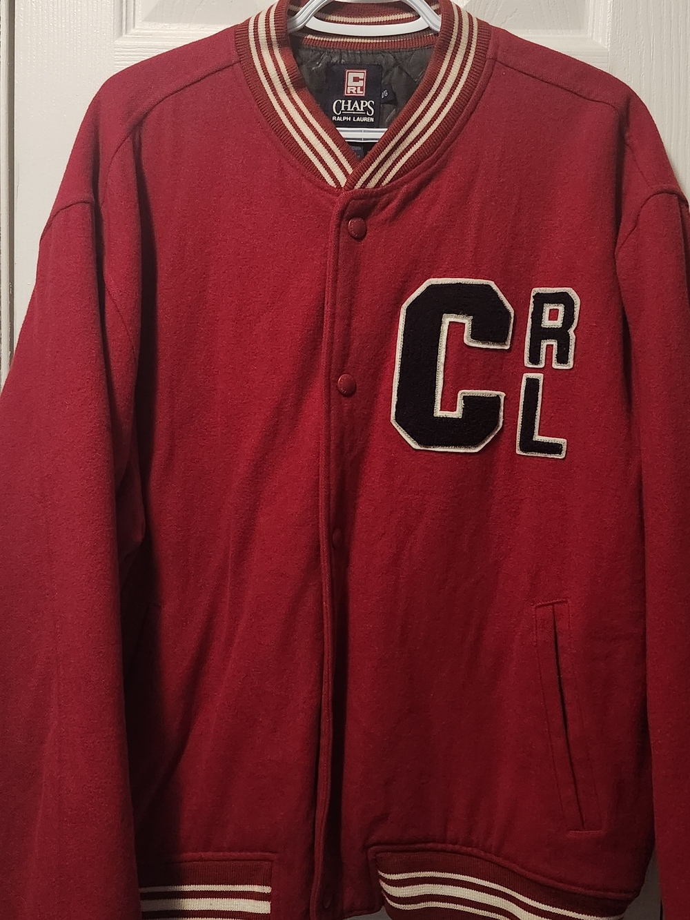 **Chaps Ralph Lauren Varsity Jacket –** MINT**